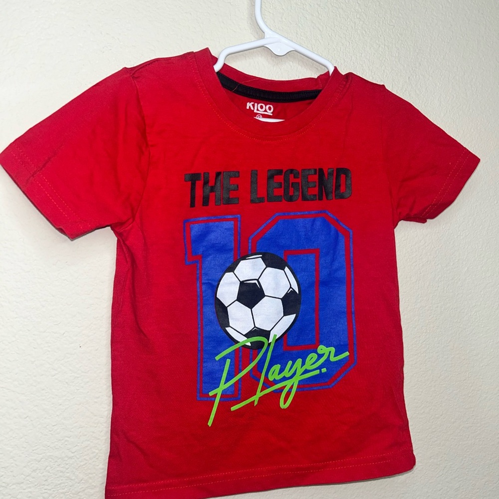 Red 'The Legend 10 Player' Kids T-Shirt